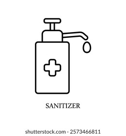 Icon a SANITIZER, isolated against a clean background.