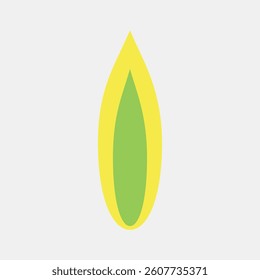 Icon sansevieria. Plant leaves elements. Icon in flat style.
