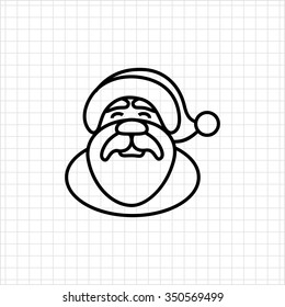 Icon of Santa Claus face