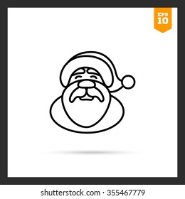 Icon of Santa Claus face