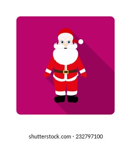 Icon Santa Claus for flat design