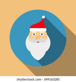 Icon Santa Claus for flat design
