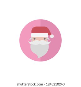 Icon Santa in flat style.