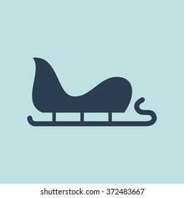 Icon of Santa's Sleigh. EPS-10.