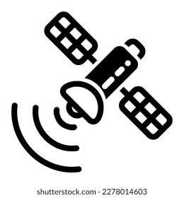 Icon Satellite can be used for web app, infographic etc
