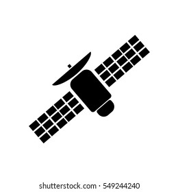 Icon of satellite on white background. All elements satellite for web design and decoration of greeting cards.