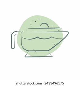 Icon Sauce. related to Milk and Drink symbol. Color Spot Style. simple design editable. simple illustration