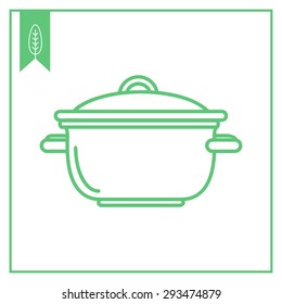 Icon of saucepan with cover