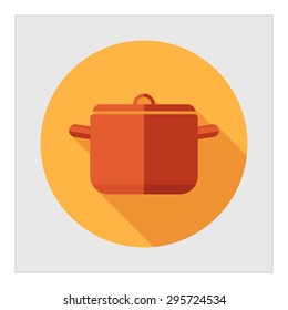 Icon of saucepan with cover