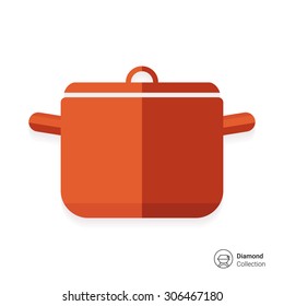 Icon of saucepan with cover