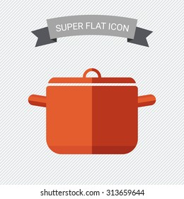 Icon of saucepan with cover