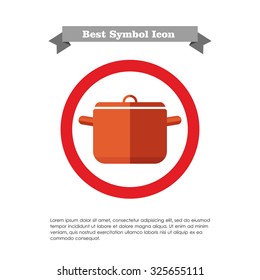 Icon of saucepan with cover