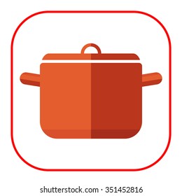 Icon of saucepan with cover