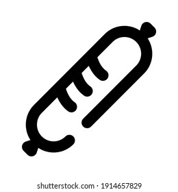 icon sausage using line style