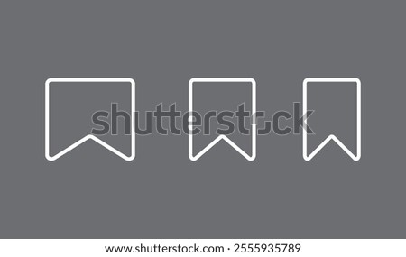 Icon save, bookmark. Logo, design, universal, business, social media. Pixel perfect. Vector Eps10.
