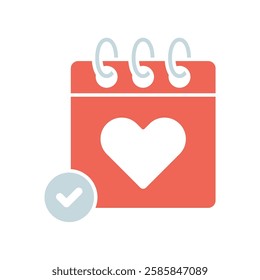 Icon a save the date, isolated against a clean background.