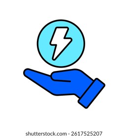 Icon a save energy, isolated against a clean background.