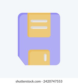 Icon Save. related to Podcast symbol. flat style. simple design editable. simple illustration