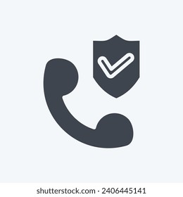 Icon Save Support. related to Finance symbol. glyph style. simple design editable. simple illustration