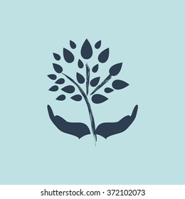 Icon of Save Tree. EPS-10.