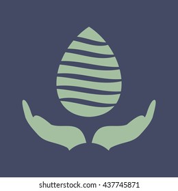 Icon of Save Water. Eps-10.