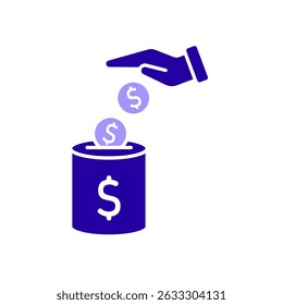 Icon a savings, isolated against a clean background.