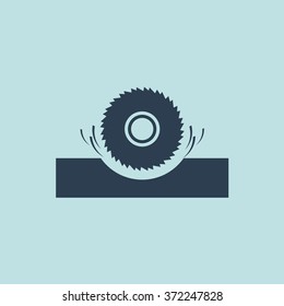 Icon of Saw Wheel. EPS-10.