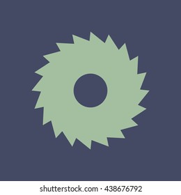 Icon of Saw Wheel. Eps-10.