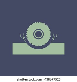 Icon of Saw Wheel. Eps-10.