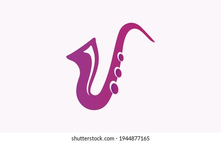 icon saxophone vector, logo saxophone