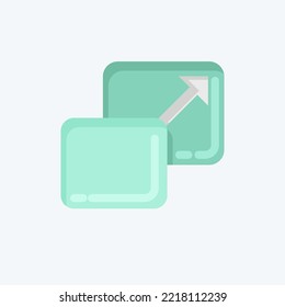 Icon Scale. related to Graphic Design Tools symbol. flat style. simple design editable. simple illustration. simple vector icons