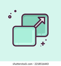 Icon Scale. related to Graphic Design Tools symbol. MBE style. simple design editable. simple illustration. simple vector icons