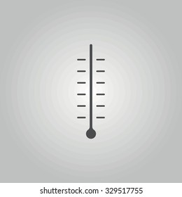 Icon scale thermometer.