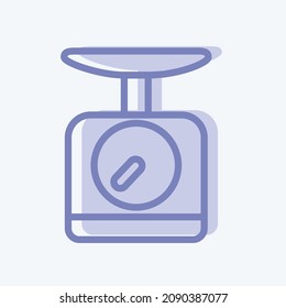 Icon Scale - Two Tone Style - Simple illustration,Editable stroke,Design template vector, Good for prints, posters, advertisements, announcements, info graphics, etc.