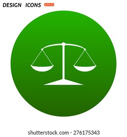 Icon scales balance. icon. vector design