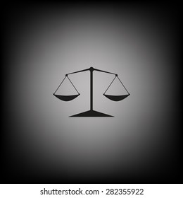 Icon scales balance. icon. vector design