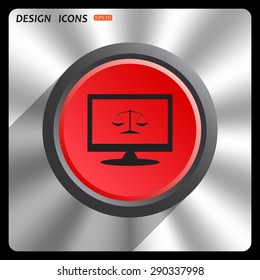 Icon scales balance. icon. vector design