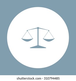 Icon scales balance. icon. vector design