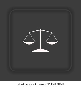 Icon scales balance. icon. vector design