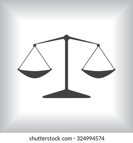 Icon scales balance. icon. vector design