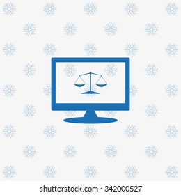Icon scales balance. icon. vector design