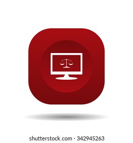Icon scales balance. icon. vector design