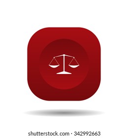 Icon scales balance. icon. vector design