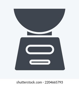Escalas de iconos. adecuado para el símbolo Kitchen Appliances. estilo glifo. diseño simple editable. vector de plantilla de diseño. ilustración simple