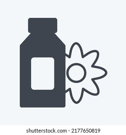 Icono Scented Lotion. adecuado para el símbolo Spa. estilo glifo. diseño simple editable. vector de plantilla de diseño. ilustración de símbolo simple