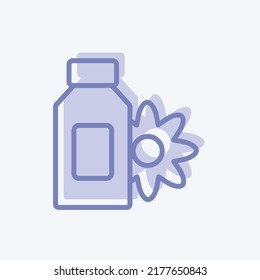 Icon Scented Lotion. suitable for Spa symbol. two tone style. simple design editable. design template vector. simple symbol illustration