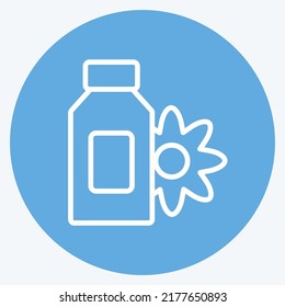 Icon Scented Lotion. suitable for Spa symbol. blue eyes style. simple design editable. design template vector. simple symbol illustration