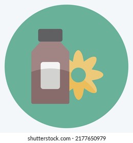 Icon Scented Lotion. suitable for Spa symbol. flat style. simple design editable. design template vector. simple symbol illustration