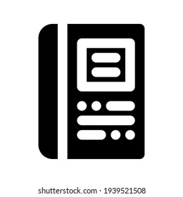 Icon School Book  With Style Single Glyph