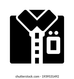 Icono Escuela Uniforme Con Estilo Glifo Único